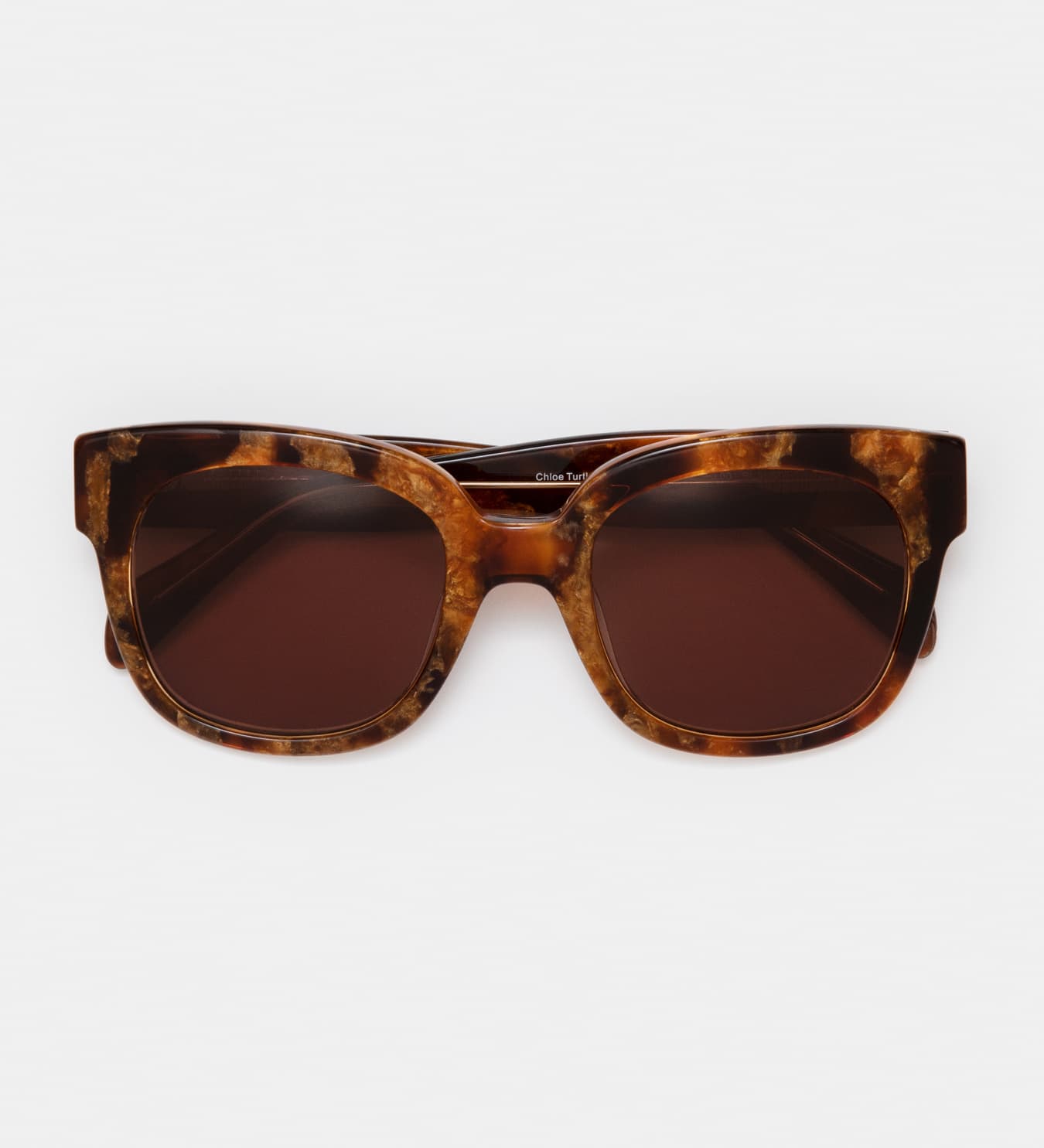 Chloe Turtle Brown Sunglasses