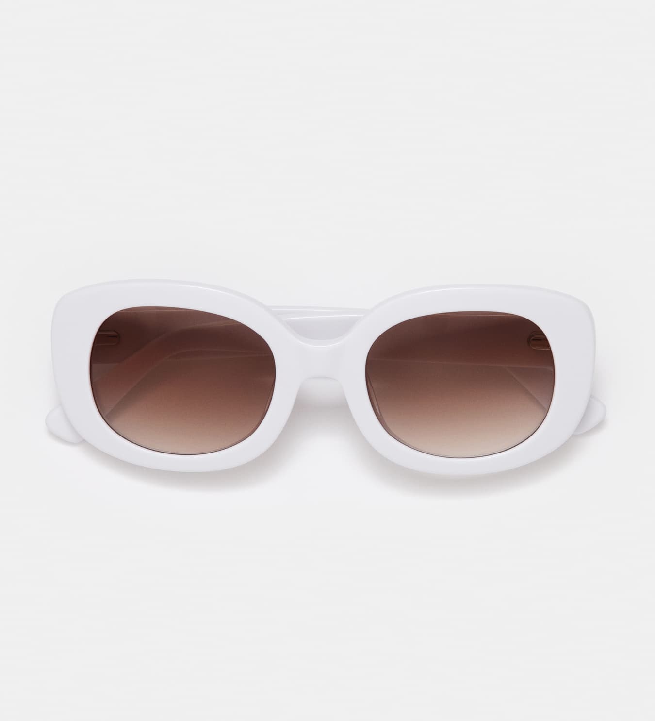 Maj White Sunglasses